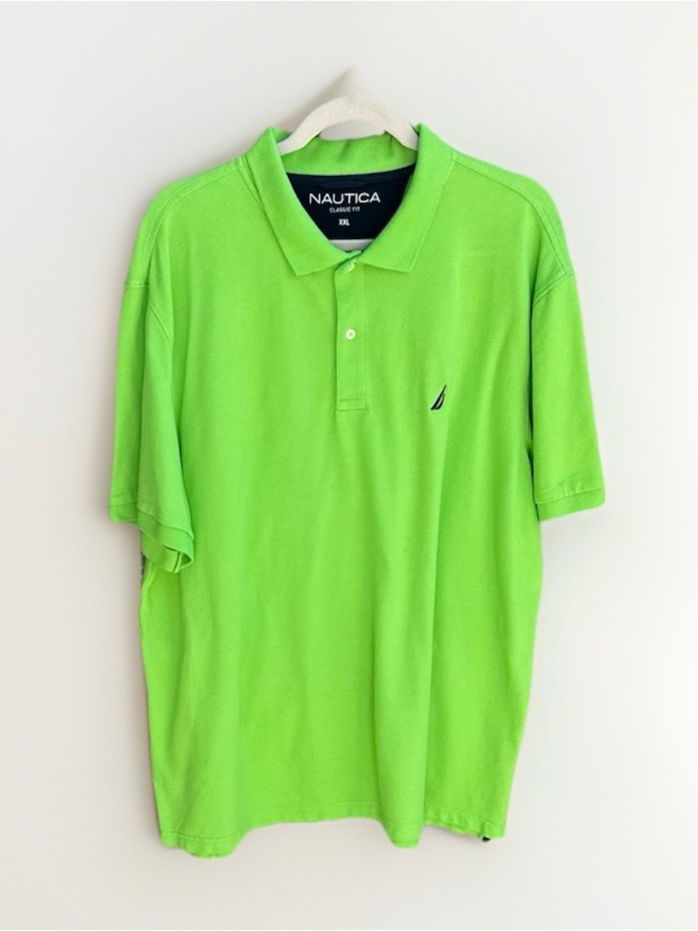 Nautica Men's Lime Surf Green Polo Shirt